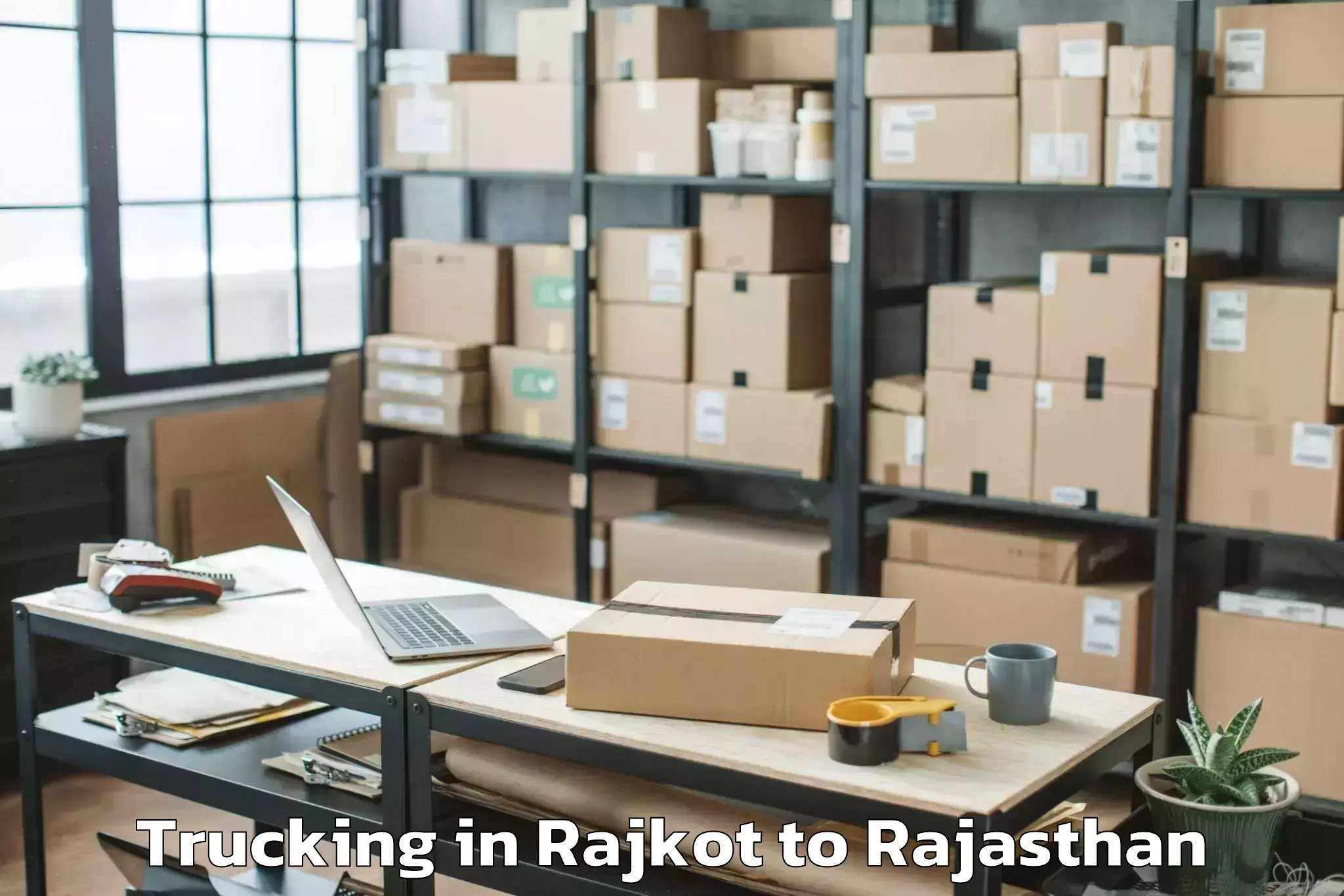 Leading Rajkot to Madanganj Kishangarh Trucking Provider